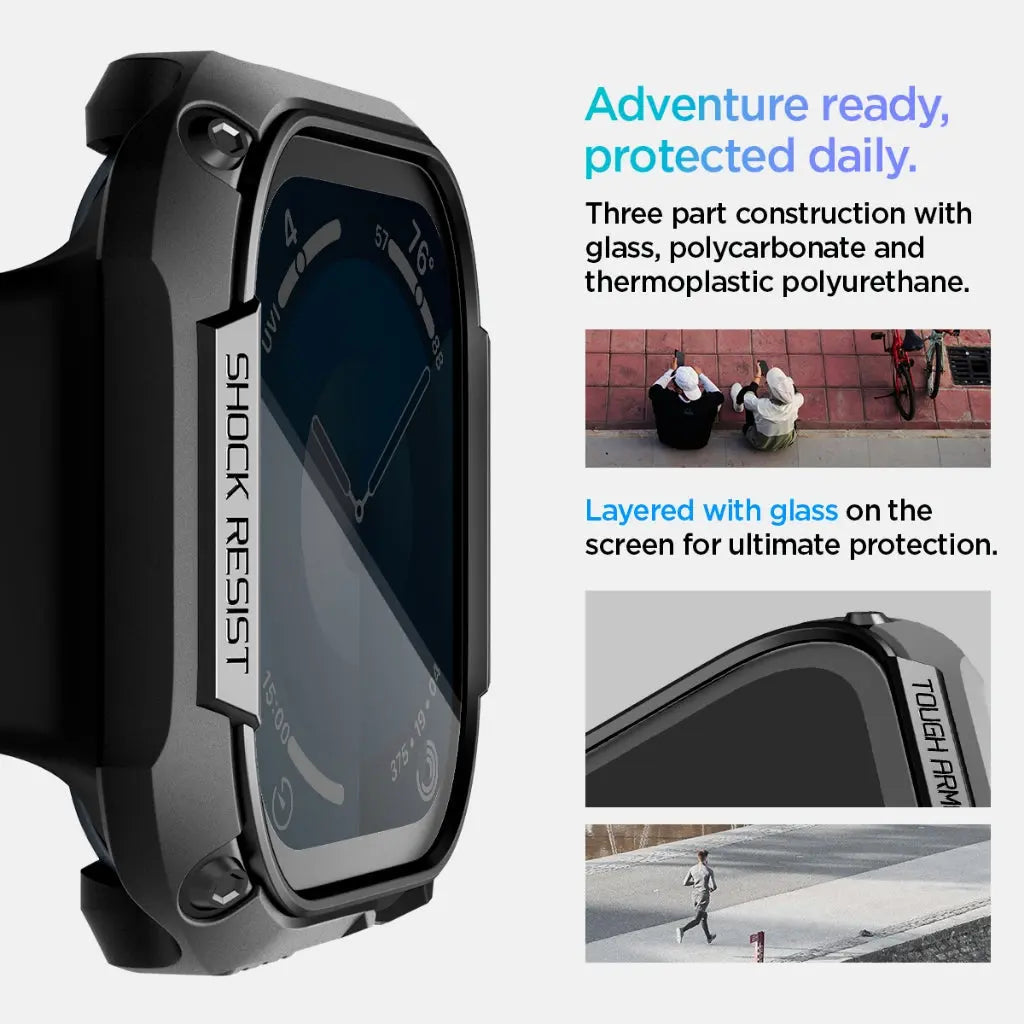 Apple Watch Case Series 11 / 10 (46mm) Tough Armor With Tempered Glass - Spigen Malaysia