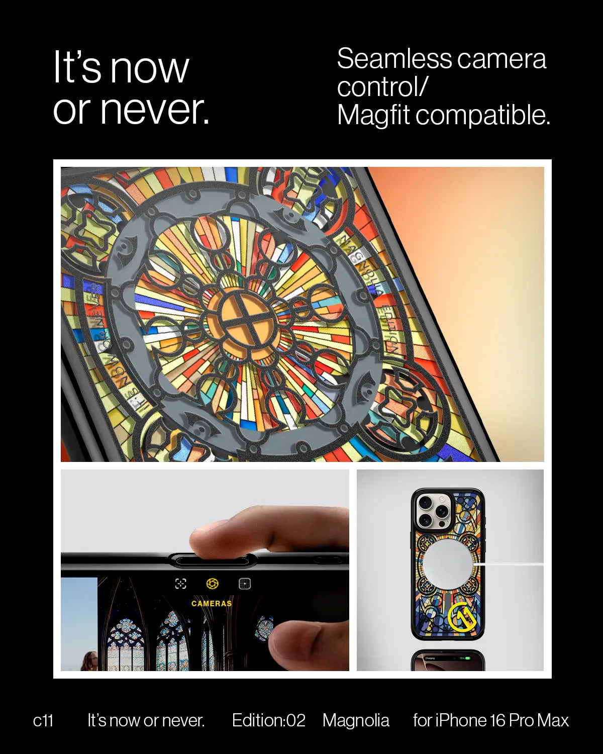 iPhone 16 Pro Max Case c11 Magnolia (MagFit + Camera Control) - Spigen Malaysia