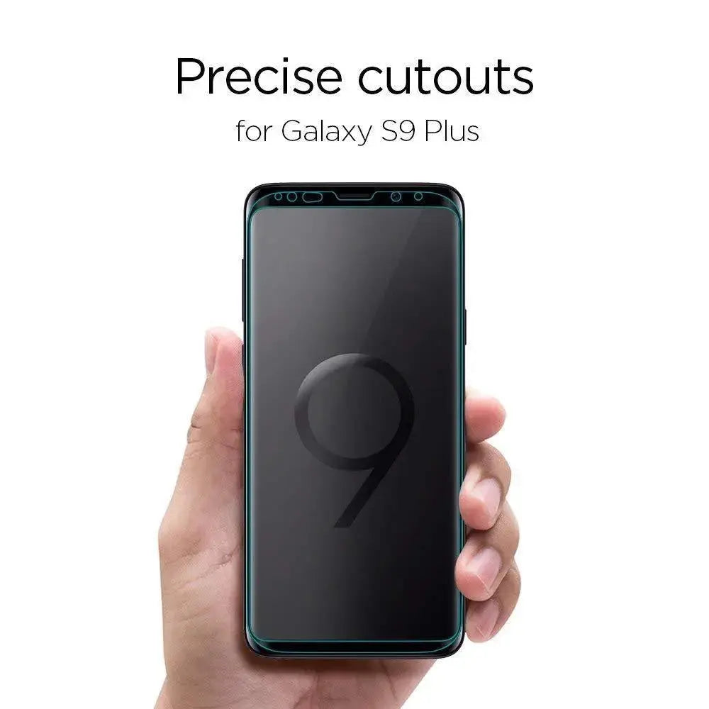 [1 Pack] Galaxy S9 Plus Screen Protector GLAS.tR Curved Black HD - Spigen Malaysia