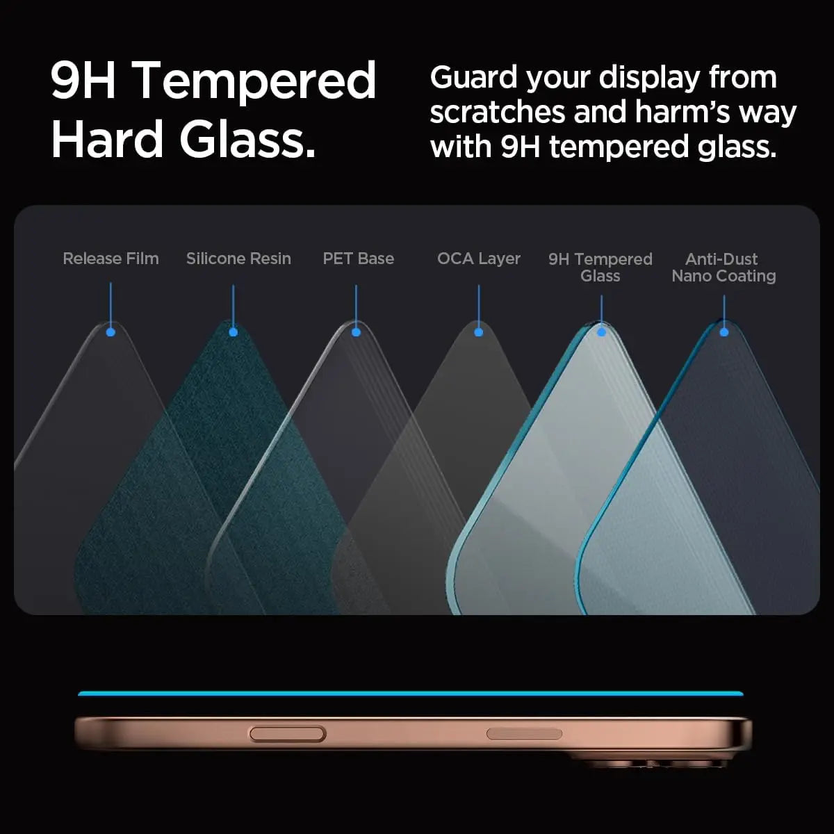 [1 Pack] iPhone 16 Pro Max Tempered Glass EZ Fit - Spigen Malaysia