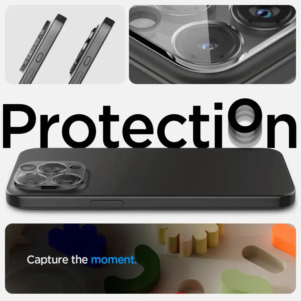 [2 Pack] iPhone 16 Pro Max / 16 Pro / 15 Pro Max / 15 Pro / 14 Pro Max / 14 Pro Camera Lens Protector - Spigen Malaysia