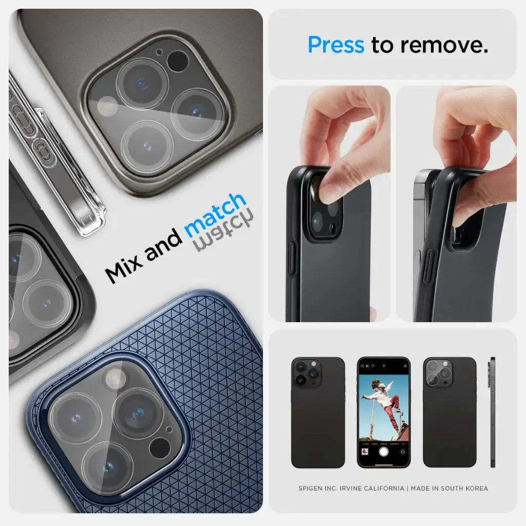 [2 Pack] iPhone 16 Pro Max / 16 Pro / 15 Pro Max / 15 Pro / 14 Pro Max / 14 Pro Camera Lens Protector - Spigen Malaysia