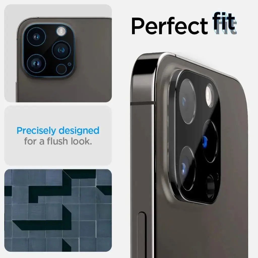 [2 Pack] iPhone 16 Pro Max / 16 Pro / 15 Pro Max / 15 Pro / 14 Pro Max / 14 Pro Camera Lens Protector - Spigen Malaysia