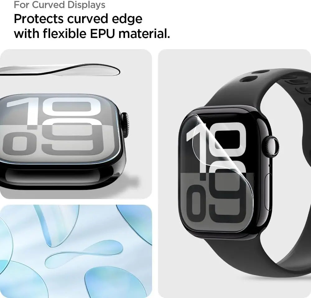 [2 Pack] Apple Watch Screen Protector Series 11 / 10 (46mm) EliteShield EZ Fit - Spigen Malaysia