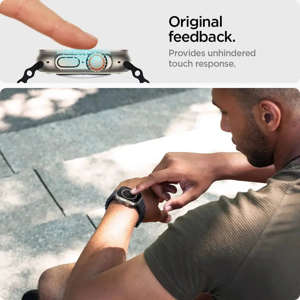[2 Pack] Apple Watch Ultra Screen Protector (49mm) Glas.tr EZ Fit - Spigen Malaysia