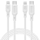[2 Pack] DuraSync USB C to Lightning Cable (1m)