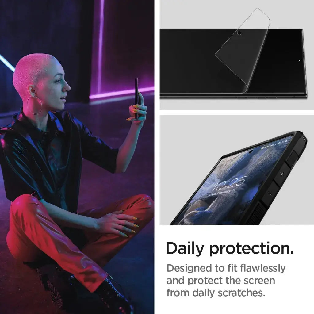 [2 Pack] Galaxy S23 Ultra Screen Protector Neo Flex HD - Spigen Malaysia