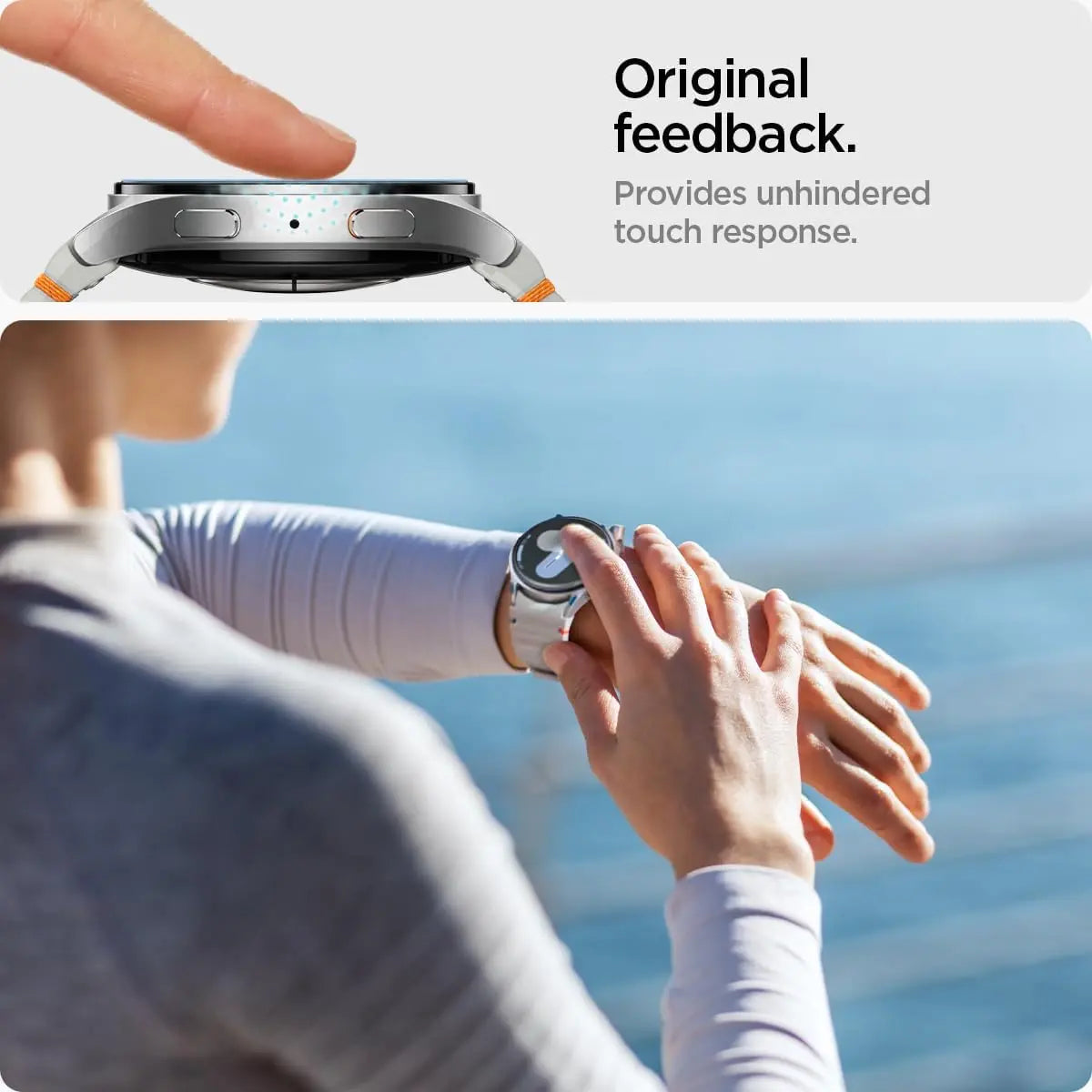 [2 Pack] Galaxy Watch 7 Screen Protector (44mm) EZ FIT GLAS.tR - Spigen Malaysia