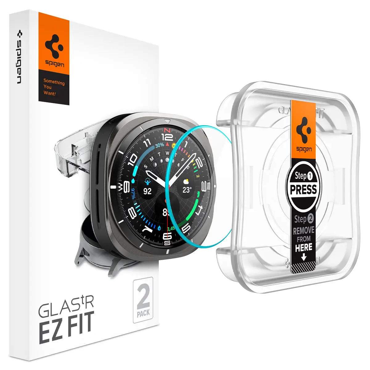 [2 Pack] Galaxy Watch Ultra 47mm (2025/2024) EZ FIT Screen Protector - Spigen Malaysia