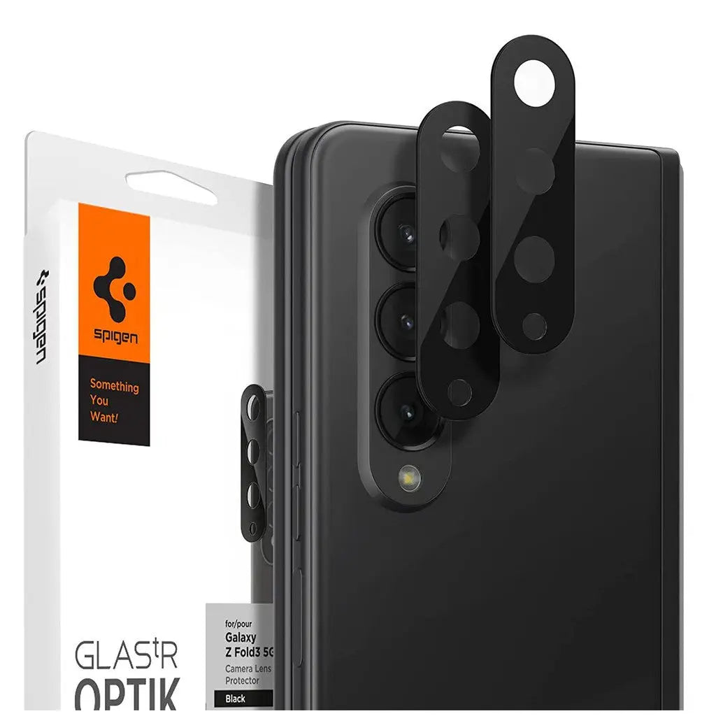 [2 Pack] Galaxy Z Fold 3 Camera Lens Protector GLAS.tR Optik - Spigen Malaysia