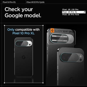 [2 Pack] Google Pixel 10 Pro XL Camera Lens Protector EZ Fit Optik