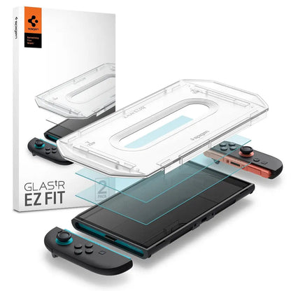 [2 Pack] Nintendo Switch 2 Tempered Glass EZ FIT GLAS.tR - Spigen Malaysia