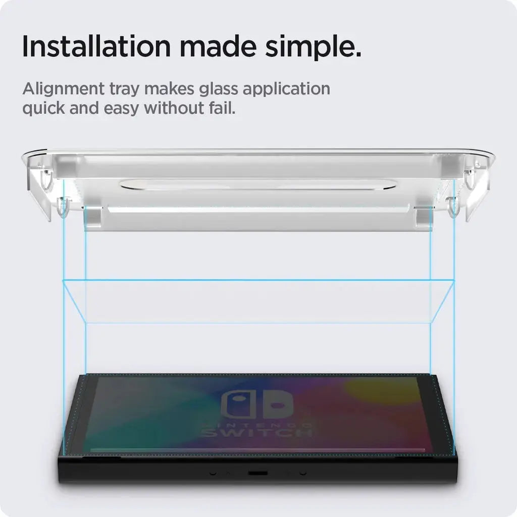 [2 Pack] Nintendo Switch OLED Screen Protector EZ FIT GLAS.tR - Spigen Malaysia