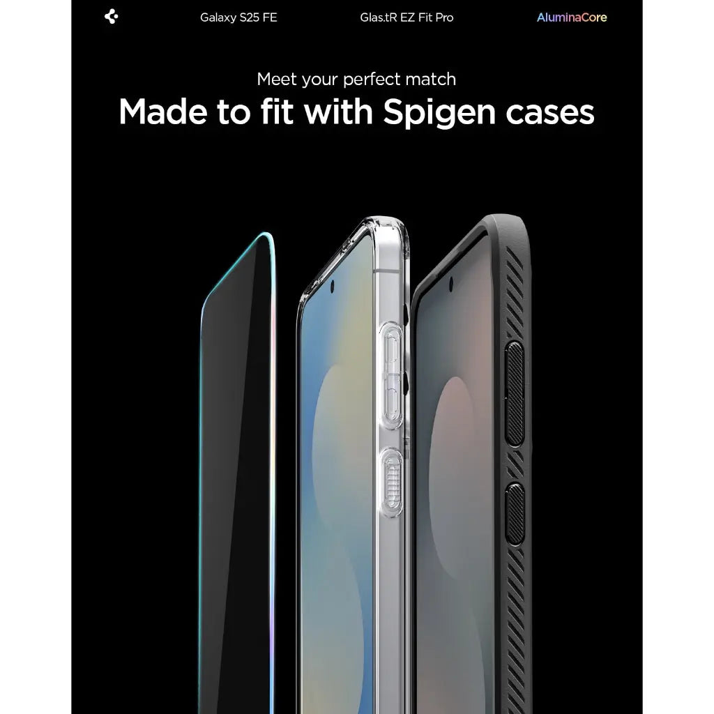 [2 Pack] Samsung S25 FE Tempered Glass EZ Fit Pro - Spigen Malaysia