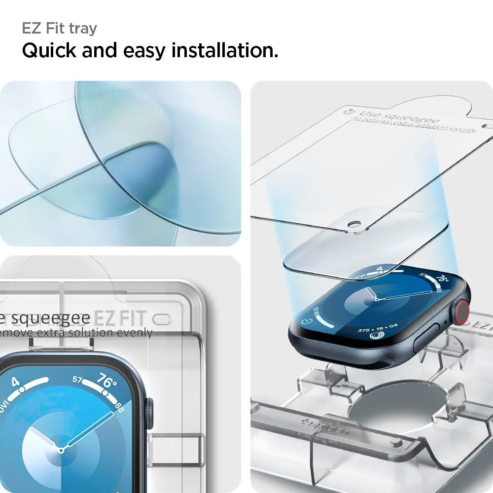 [2 Pack] Apple Watch Screen Protector Series 11 / 10 (42mm) EliteShield EZ Fit - Spigen Malaysia