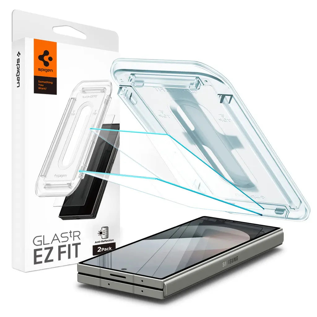 [2 Pack] Galaxy Z Fold 6 Tempered Glass EZ Fit Anti Reflection