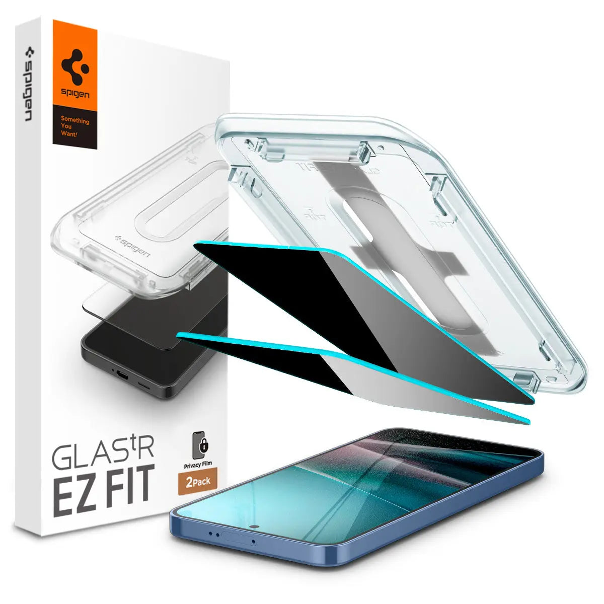 [2 Pack] Samsung S25 / S24 Privacy Screen Protector Glas.tR EZ Fit - Spigen Malaysia