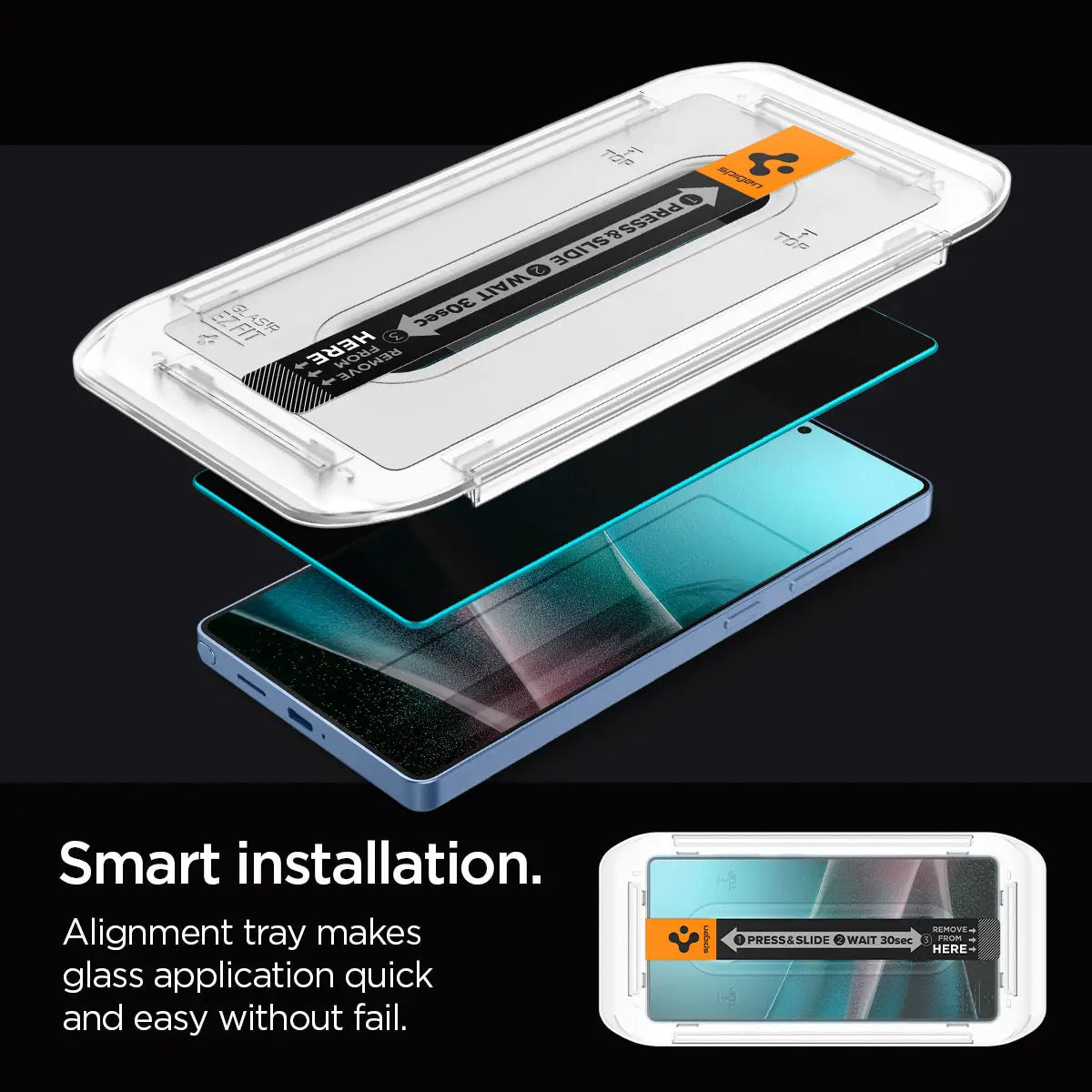 [2 Pack] Samsung S25 Ultra Privacy Screen Protector Glas.tR EZ Fit - Spigen Malaysia