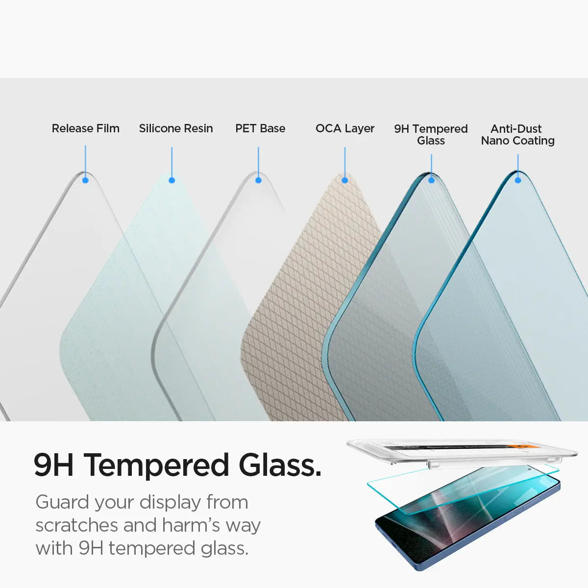 [2 Pack] Samsung S25 Ultra Screen Protector Glas.tR EZ Fit HD - Spigen Malaysia