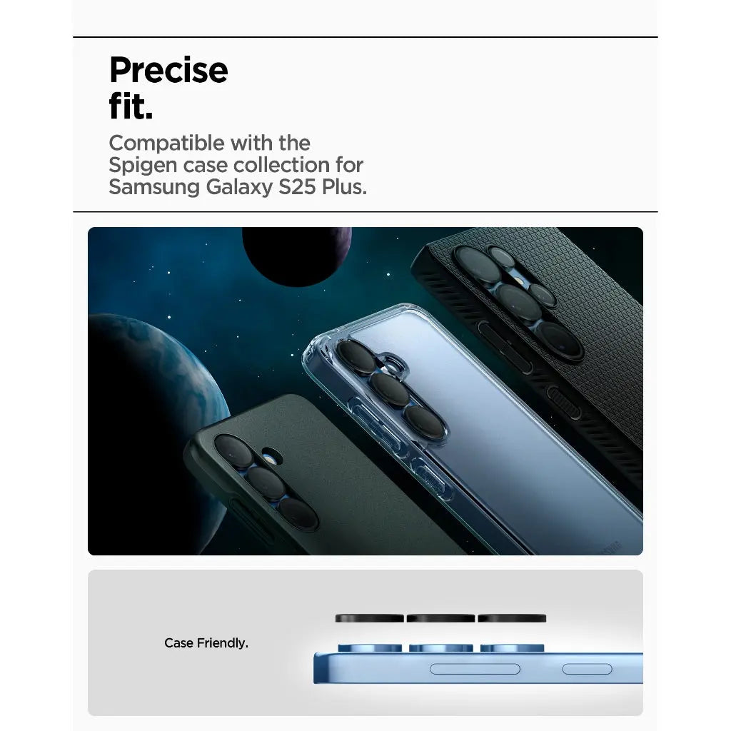 [2 Pack] Samsung S25+ Camera Protector EZ Fit Optik Pro HD - Spigen Malaysia