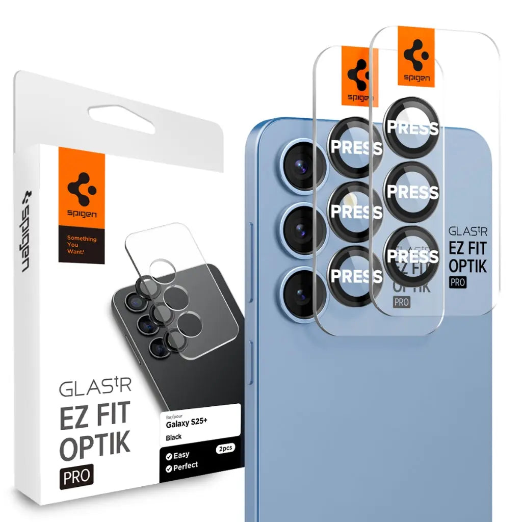 [2 Pack] Samsung S25+ Camera Protector EZ Fit Optik Pro HD - Spigen Malaysia