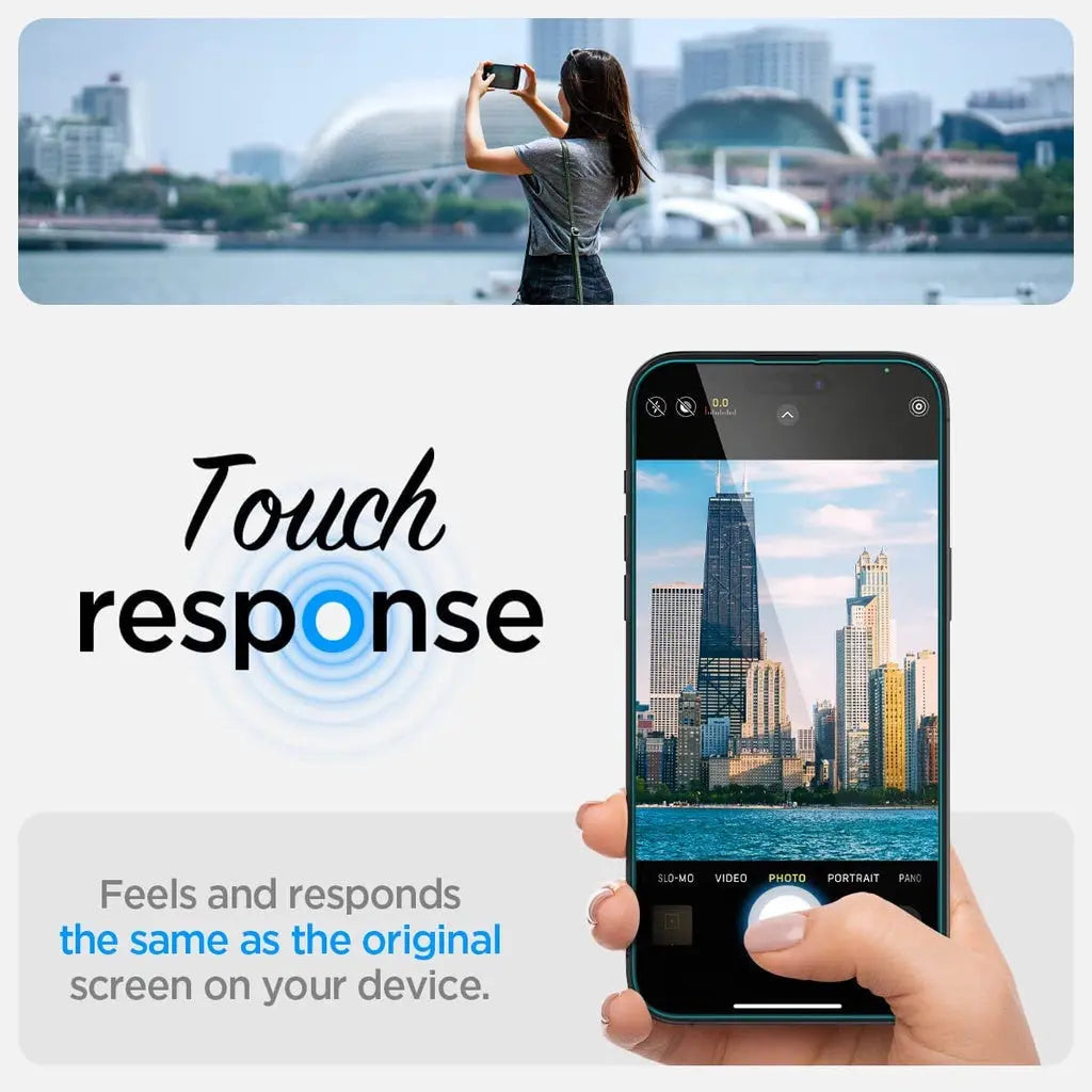 [2 Pack] iPhone 17 / 16 / 15 / 14 / 13 / 12 / 11 Series EZ Fit Screen Protector - Spigen Malaysia