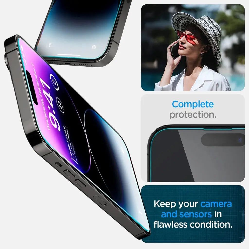 [2 Pack] iPhone 17 / 16 / 15 / 14 / 13 / 12 / 11 Series EZ Fit Screen Protector - Spigen Malaysia