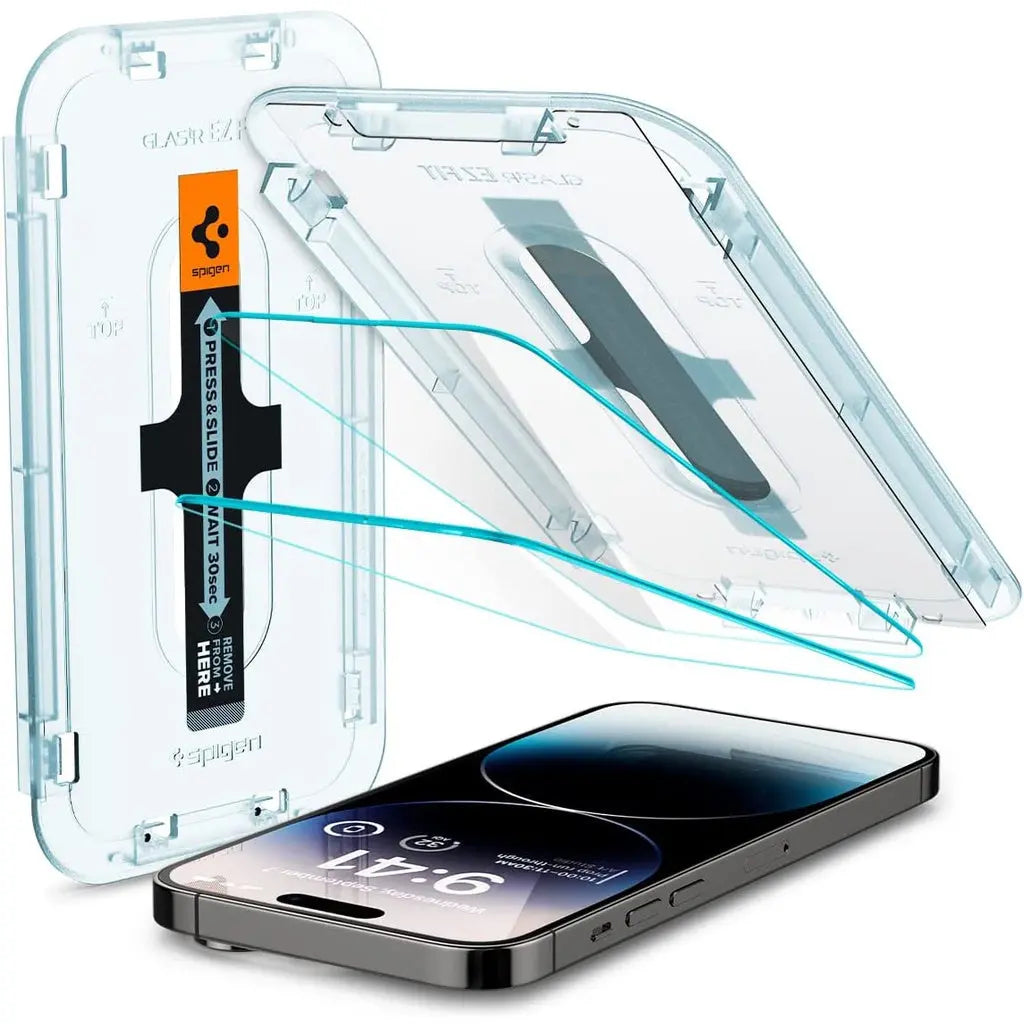 [2 Pack] iPhone 17 / 16 / 15 / 14 / 13 / 12 / 11 Series EZ Fit Screen Protector - Spigen Malaysia