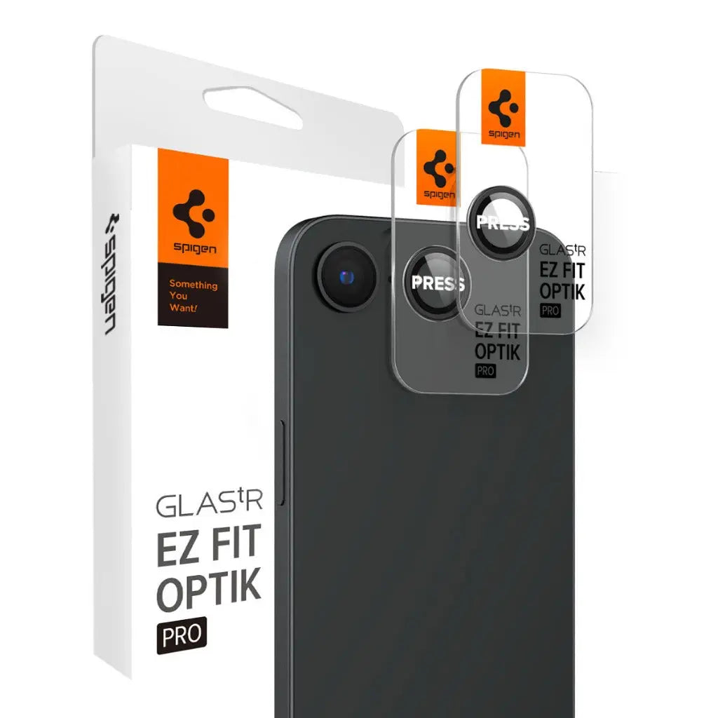 [2 Pack] iPhone 16e (2025) Camera Lens Protector EZ Fit Optik Pro - Spigen Malaysia