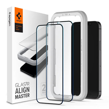 [2 Pack] iPhone 12 Mini AlignMaster Tempered Glass - Spigen Malaysia