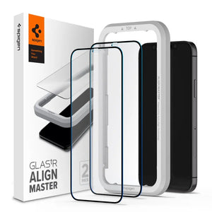 [2 Pack] iPhone 12 Pro Max AlignMaster Tempered Glass - Spigen Malaysia