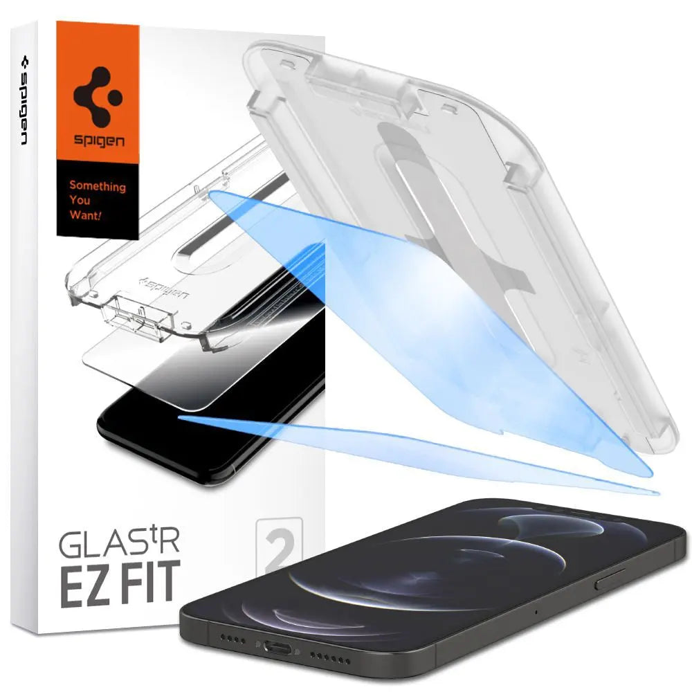 [2 Pack] iPhone 13 Pro Max Screen Protector Glas.tR EZ Fit - Spigen Malaysia