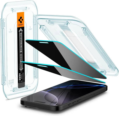 [2 Pack] iPhone 17 Pro Max / iPhone 16 Pro Max Privacy Screen Protector EZ Fit - Spigen Malaysia
