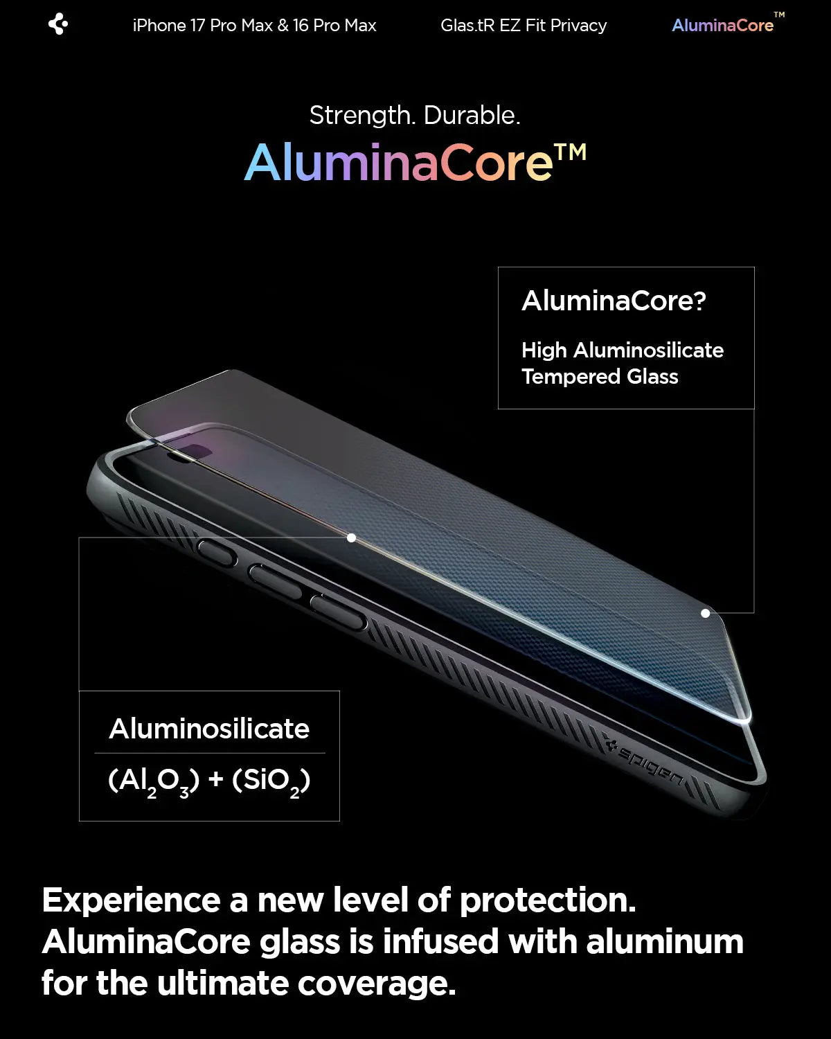 [2 Pack] iPhone 17 Pro Max / iPhone 16 Pro Max Privacy Screen Protector EZ Fit - Spigen Malaysia