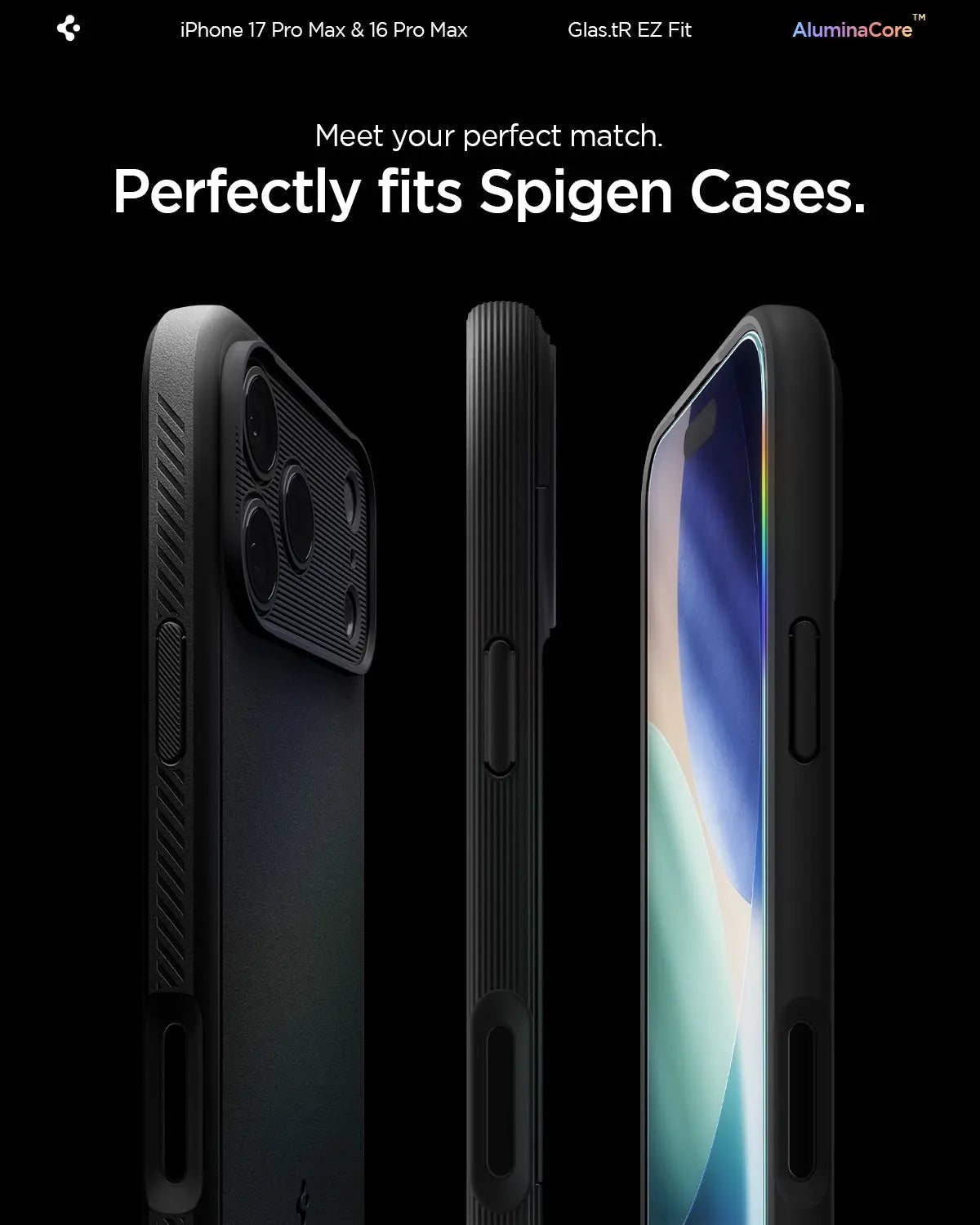 [2 Pack] iPhone 17 Pro Max / iPhone 16 Pro Max Tempered Glass EZ Fit - Spigen Malaysia