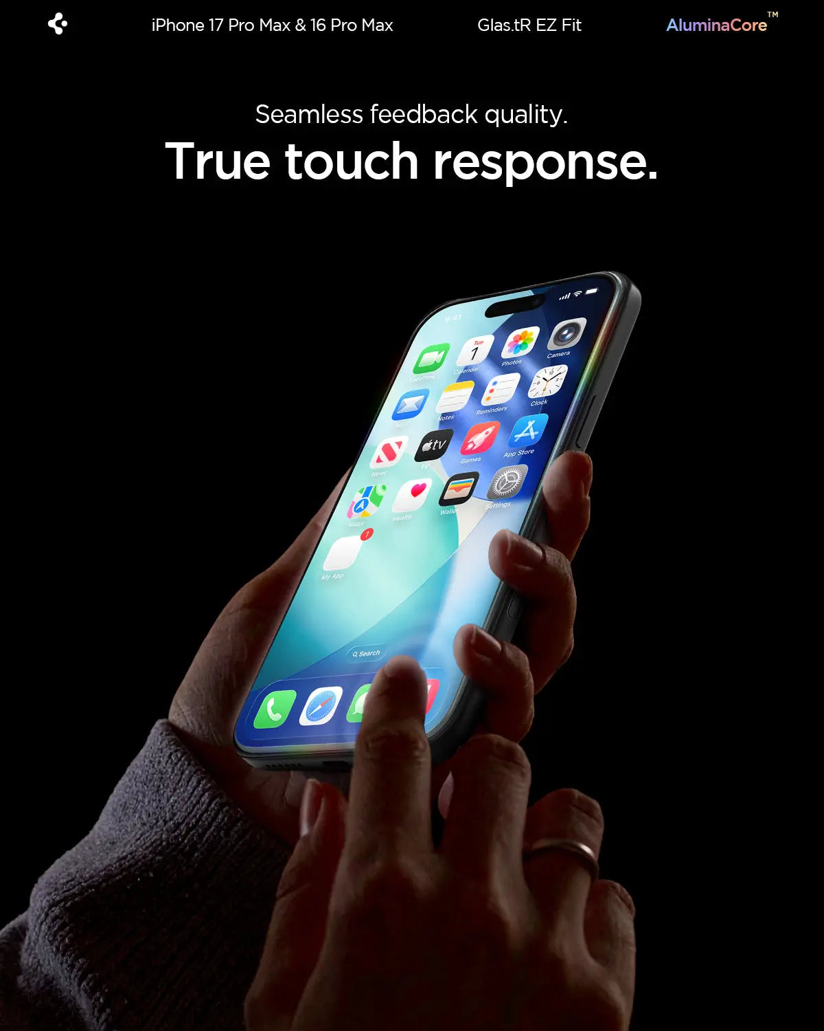 [2 Pack] iPhone 17 Pro Max / iPhone 16 Pro Max Tempered Glass EZ Fit - Spigen Malaysia