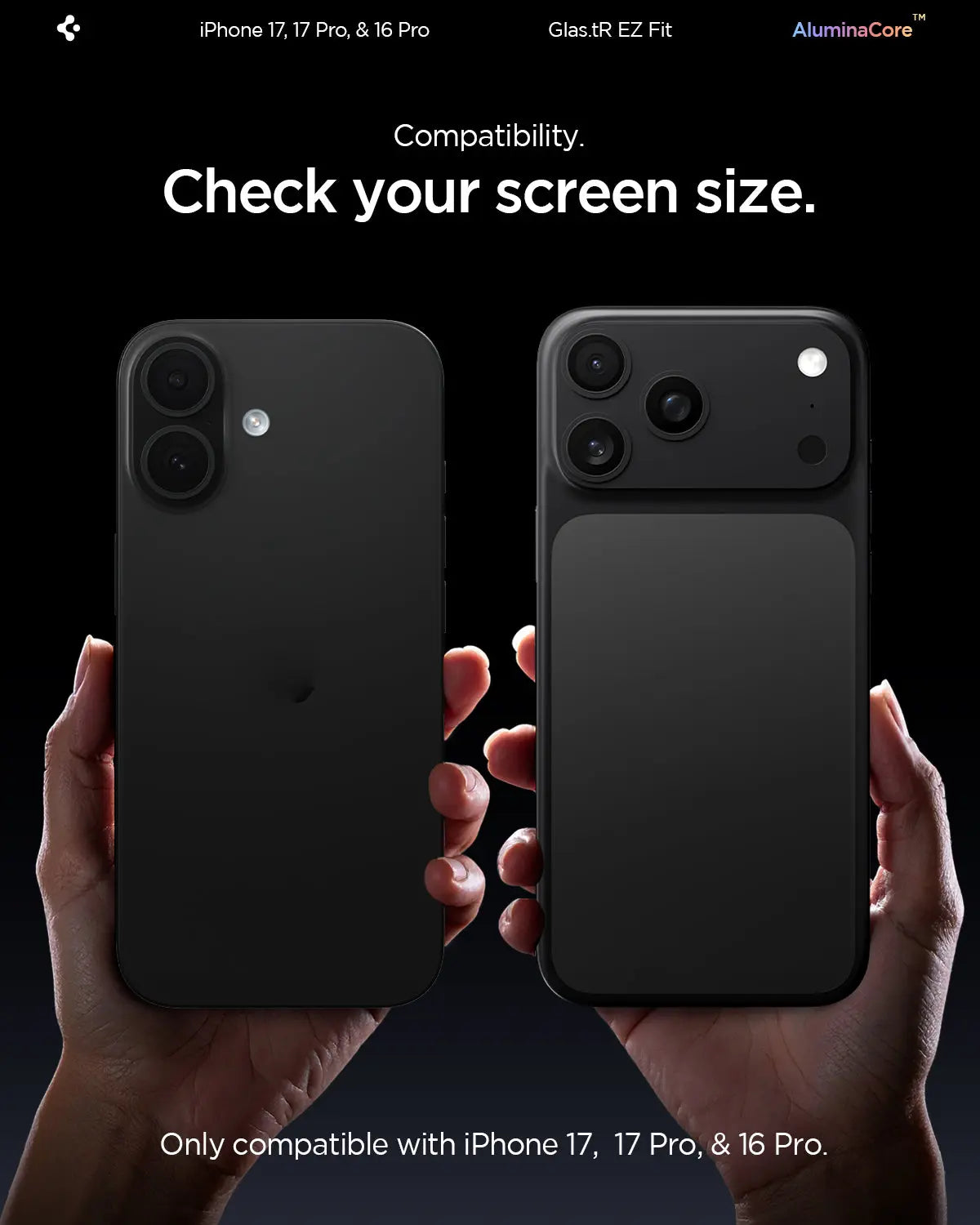 [2 Pack] iPhone 17 Pro / 17 / 16 Pro Tempered Glass EZ Fit - Spigen Malaysia