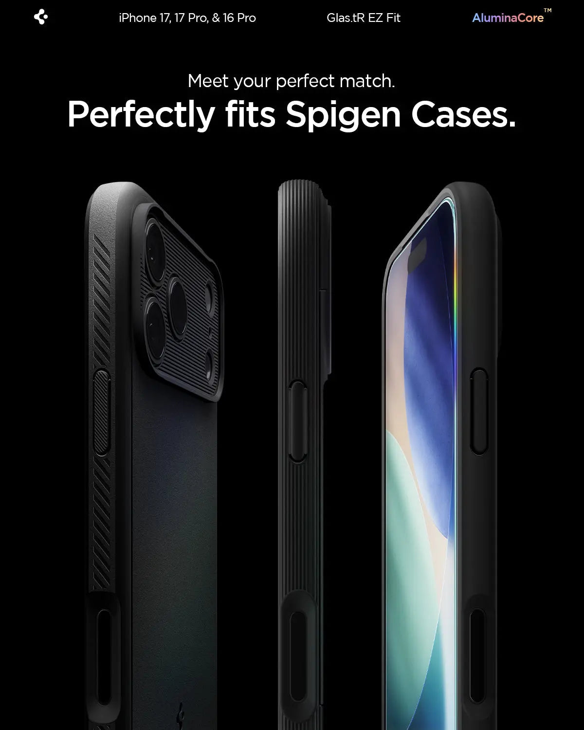 [2 Pack] iPhone 17 Pro / 17 / 16 Pro Tempered Glass EZ Fit - Spigen Malaysia