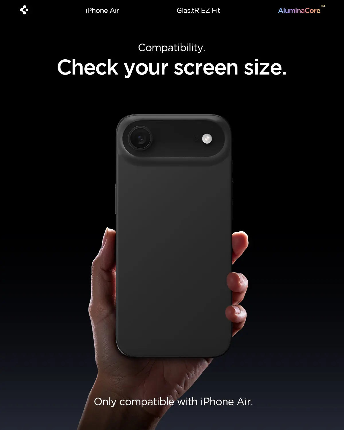 [2 Pack] iPhone Air Tempered Glass Glas.tR EZ Fit - Spigen Malaysia