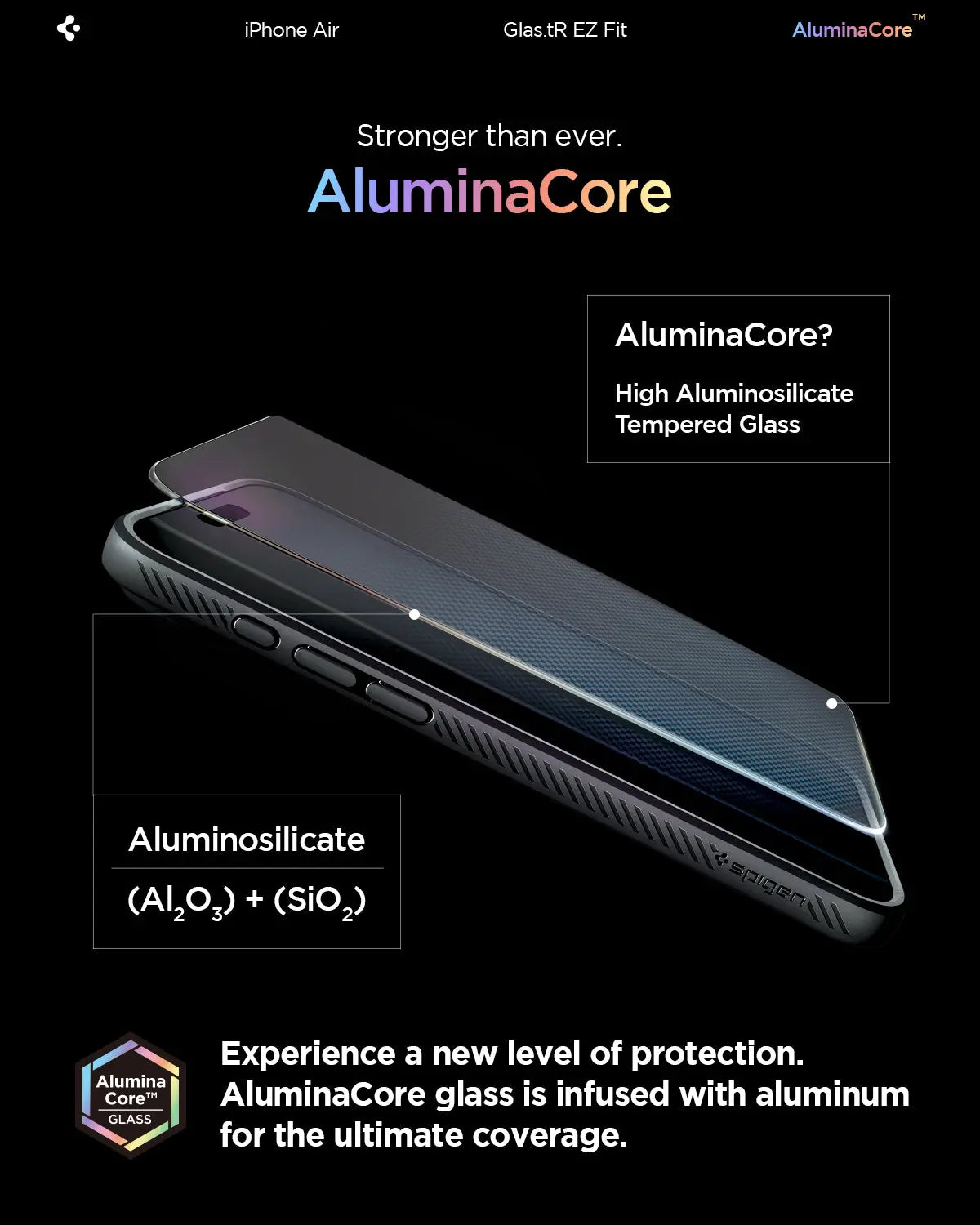 [2 Pack] iPhone Air Tempered Glass Glas.tR EZ Fit - Spigen Malaysia