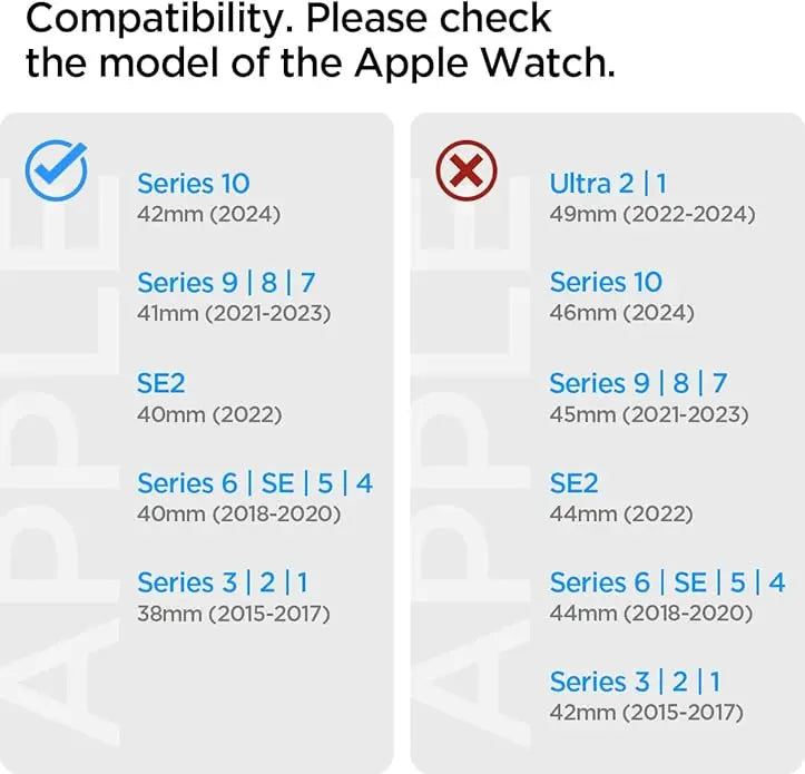 Apple Watch Strap Series (42mm/41mm/40mm/38mm) Lite Fit - Spigen Malaysia