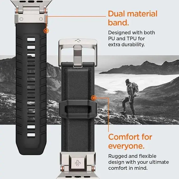 Apple Watch Strap Series (49mm/46mm/45mm/44mm/42mm) Dura Pro Armor PU - Spigen Malaysia