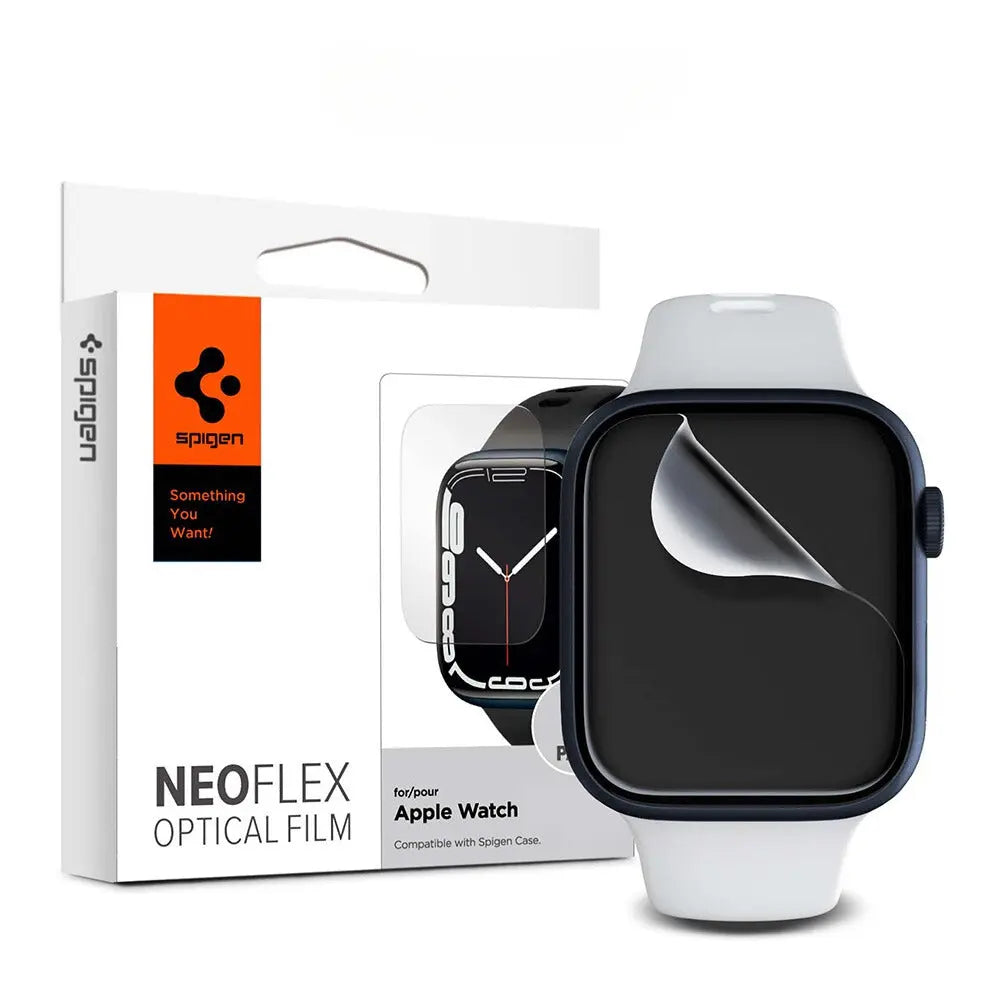 [Front 3 pcs] Apple Watch Screen Protector (45mm / 44mm) Neo Flex Film - Spigen Malaysia