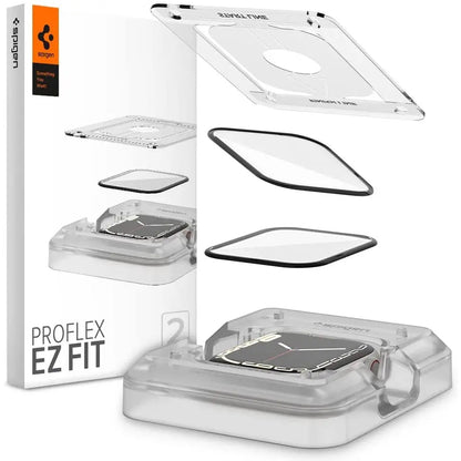 [2 Pack] Apple Watch Screen Protector Series (45mm) ProFlex EZ Fit - Spigen Malaysia