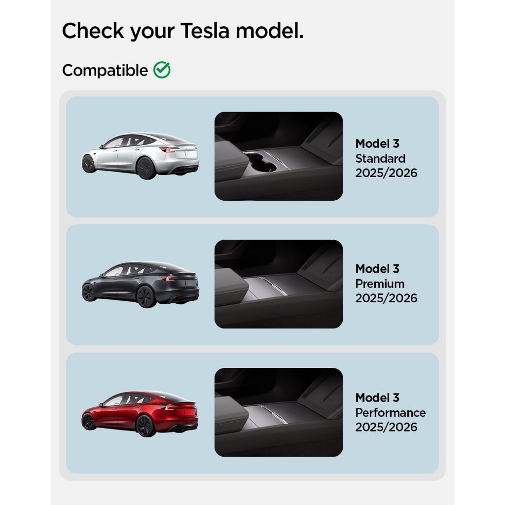 Tesla Model 3 Highland (2026/2025/2024) Front Emblem Logo - Spigen Malaysia