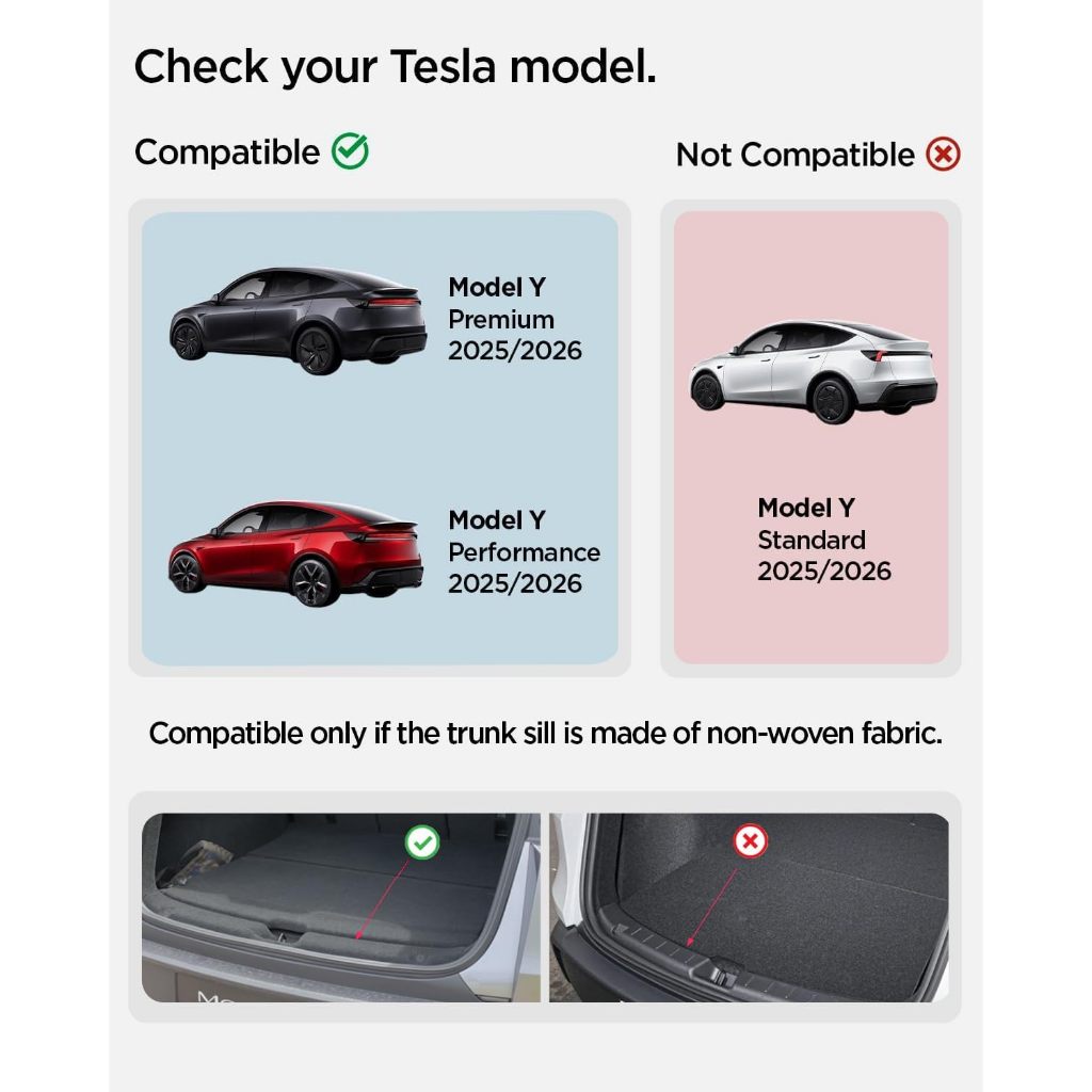 Tesla Model Y Juniper (2026/2025) Trunk Sill Guard TG100-YJ - Spigen Malaysia