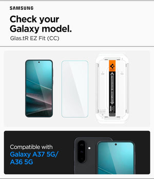 Samsung A37 5G / A36 5G Screen Protector Glas.tR EZ Fit [2 Pack] - Spigen Malaysia
