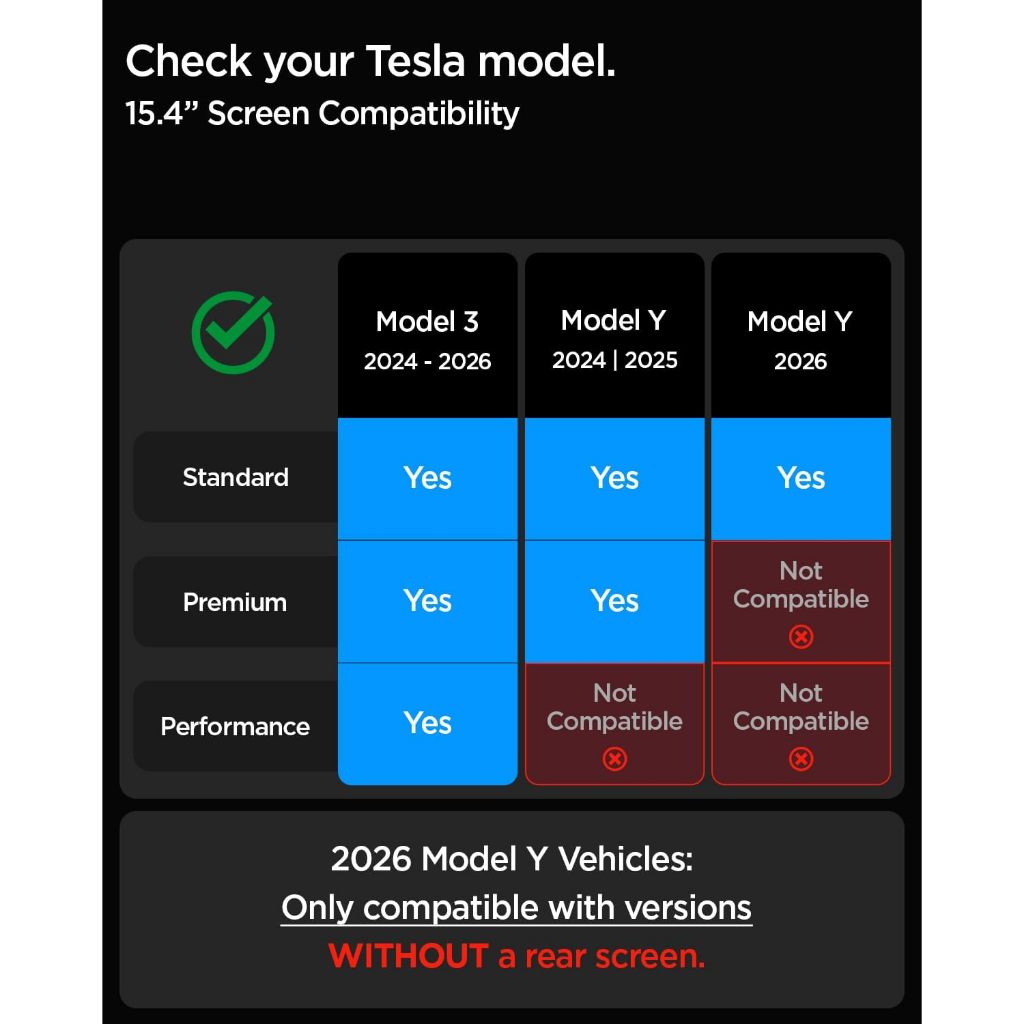 Tesla Model Y Juniper (2025) / Model 3 (2026/2025/2024) 15.4" Screen Protector - Spigen Malaysia