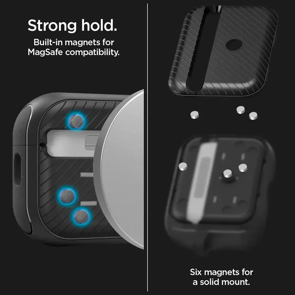Apple AirPods Pro 2 Case Mag Armor Magfit Magsafe Case - Spigen Malaysia