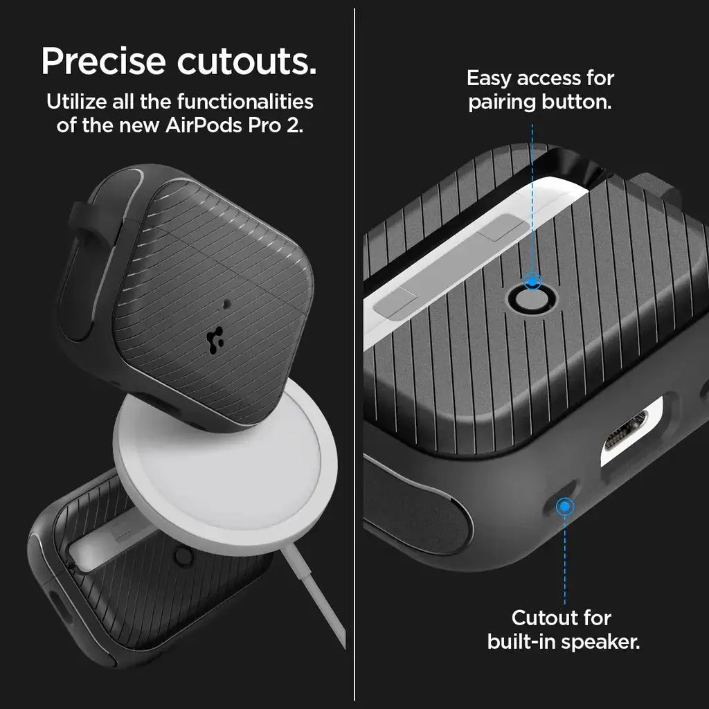 Apple AirPods Pro 2 Case Mag Armor Magfit Magsafe Case - Spigen Malaysia